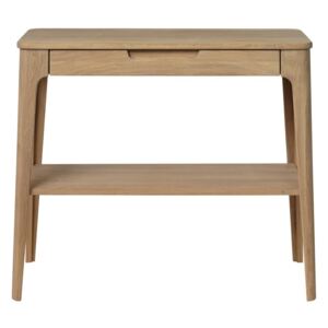 Odkládací stolek ze dřeva bílého dubu Unique Furniture Amalfi