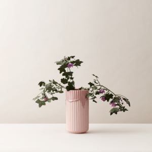 Lyngby Porcelaen Keramická váza Running Glaze růžová – 20 cm
