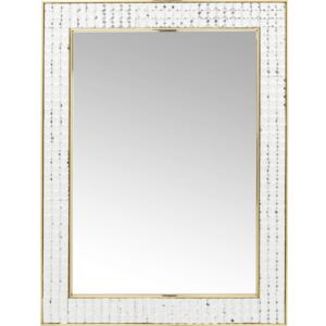 Nástěnné zrcadlo Kare Design Crystals Gold, 80 x 60 cm