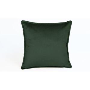 Tmavě zelený dekorativní polštář Velvet Atelier, 45 x 45 cm