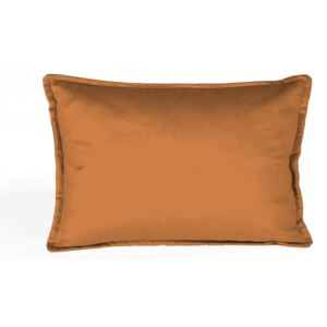 Oranžový dekorativní polštář Velvet Atelier, 50 x 35 cm