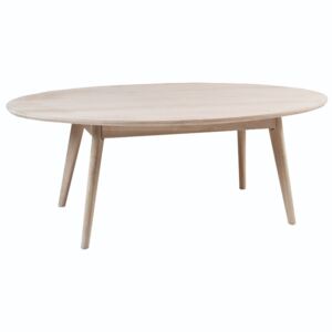 Konferenční stolek z běleného dubového dřeva Folke Yumi, 130 x 65 m