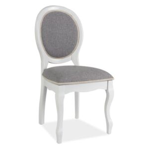 Dřevěná jídelní židle FN-SC (bílošedá) (Pěkná dřevěná jídelní židle v)