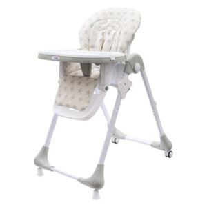 Jídelní židlička New Baby Gray Star ekokůže