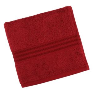 Červený ručník z čisté bavlny Sunny, 50 x 90 cm