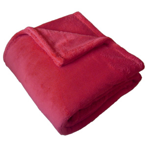 Super Soft deka - sv. červená - 150/100