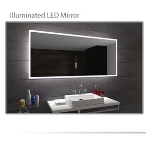 Koupelnové zrcadlo s LED podsvětlením 146x90cm BOSTON