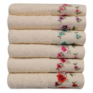 Sada 6 ručníků z čisté bavlny Russia, 50 x 90 cm