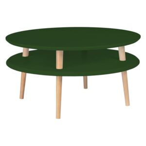 Tmavě zelený konferenční stolek Ragaba Ufo, ⌀ 70 cm