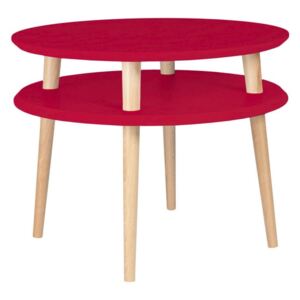 Červený konferenční stolek Ragaba Ufo, ⌀ 57 cm