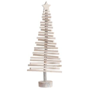 Vánoční dekorace dřevěný stromeček J-Line, výška 70 cm