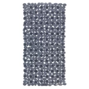 Antracitově šedá protiskluzová koupelnová podložka Wenko Drop, 71 x 36 cm