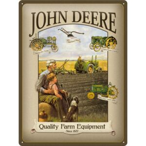 Nostalgic Art Plechová cedule – John Deere Quality Farm 40x30 cm
