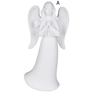 Andělíček z polyresinu 24,5 x 12,5 cm modlící se