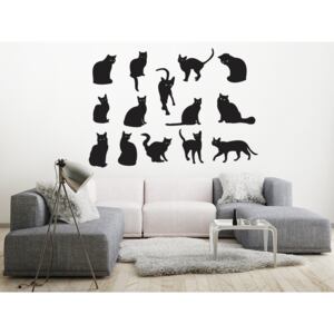 Černé kočky 170 x 120 cm
