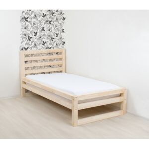 Dřevěná jednolůžková postel Benlemi DeLuxe Natura, 190 x 90 cm