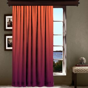 Oranžovo-fialový závěs Curtain Lesslie, 140 x 260 cm