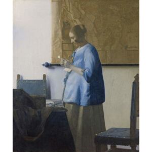 Obraz, Reprodukce - Woman Reading a Letter, c.1662-63, Jan (1632-75) Vermeer