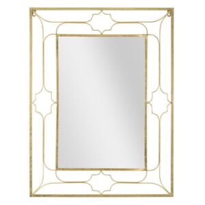 Nástěnné zrcadlo ve zlaté barvě Mauro Ferretti Balcony, 63 x 83 cm