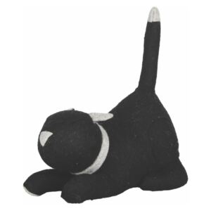 Černá zarážka na dveře Esschert Design Cat