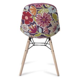 Růžová jídelní židle s nohami z bukového dřeva Furnhouse Sun