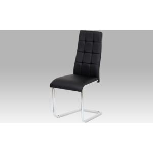 Autronic Jídelní židle koženková 42x41x98x47cm Barva: černá AUAC-1620 BK