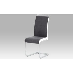 Autronic Jídelní židle čalouněná 43x43x102x48cm Barva: šedá AUDCL-966 GREY2