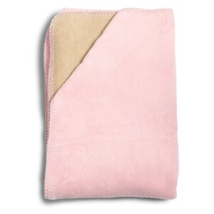 Dětská růžová deka z měkoučké bavlny YappyKids Sense, 75 x 100 cm