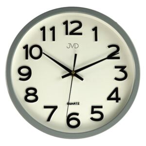 Plastové pastelové nástěnné tiché netikající hodiny JVD HX2413.10 (pastelové nástěnné hodiny)