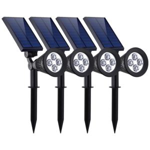 Bezdoteku LEDSolar 4 solární venkovní světlo svítidlo do země 4 ks, 4 LED se senzorem, bezdrátové, iPRO, 1W, studená barva