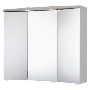 Jokey TRAVA LED Zrcadlová skříňka - hliníková barva - š. 75 cm, v. 65 cm, hl. 22 cm 111514120-0140