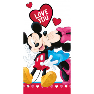 Vesna | Osuška Mickey and Minnie Love You 70x140 cm