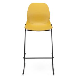 Sada 4 žlutých barových židlí Marckeric Greta
