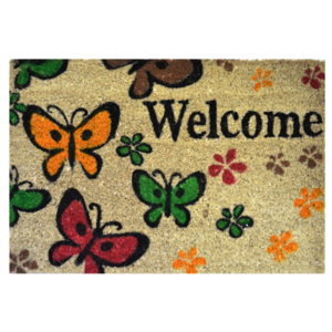 Vopi Rohožka 147 Ruco print 400 Welcome butterfly 400 Welcome butterfly
