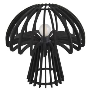 Černá skládací dřevěná stolní lampa Leitmotiv Traditional Mushroom