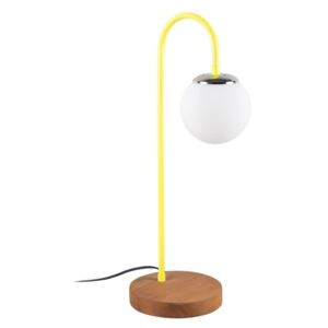 Stolní lampa s detailem ve žluté barvě Lanty Table Lamp, výška 57 cm