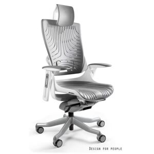 UNIQUE Kancelářská židle WAU 2, bílá základna/elastomer