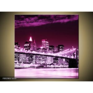 Obraz fialového města (F002081F3030)