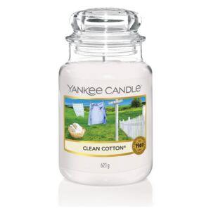 Yankee Candle Classic vonná svíčka Clean Cotton 623 g