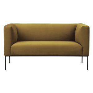 Žlutá sametová pohovka Windsor & Co Sofas Neptune, 145 cm