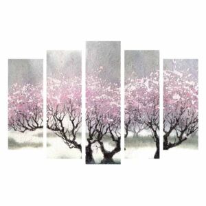 5dílný obraz na plátně Cherry Blossom