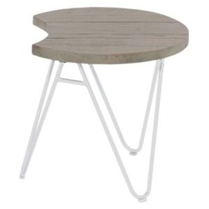 Zahradní stolek z teakového dřeva Hartman Sophie Half Moon, ø 50 cm