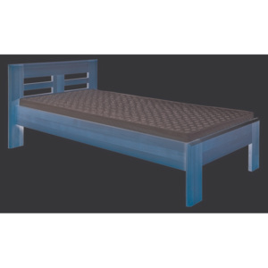 Drewmax Dřevěná postel 100x200 buk LK160 třešeň