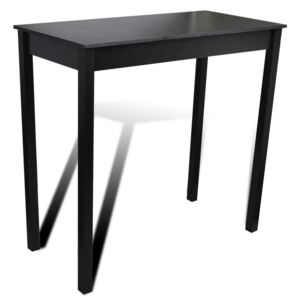 Černý barový / jídelní stůl 115 x 55 x 107 cm