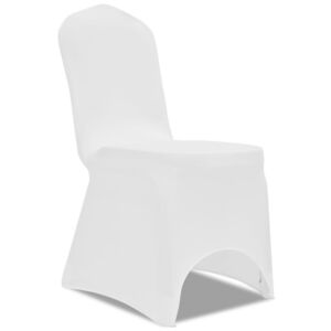 50 ks bílé strečové potahy na židle