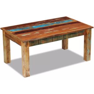 Konferenční stolek, masivní recyklované dřevo 100x60x45 cm