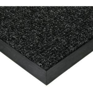 FLOMAT Černá textilní zátěžová čistící rohož Catrine - 50 x 90 x 1,35 cm