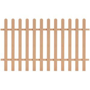 Dřevoplastový laťkový plot, hnědý, 200x120 cm