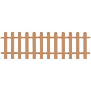 Dřevoplastový laťkový plot, hnědý, 200x60 cm