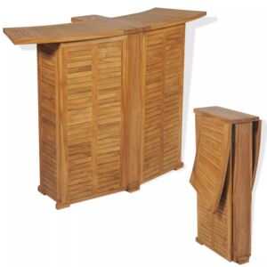 Venkovní barový stůl, teak, 155x53x105 cm